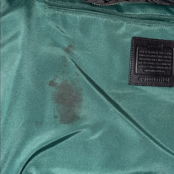 Gently Loved Coach Black Canvas and Leather Tote Bag - Picture 15 of 16